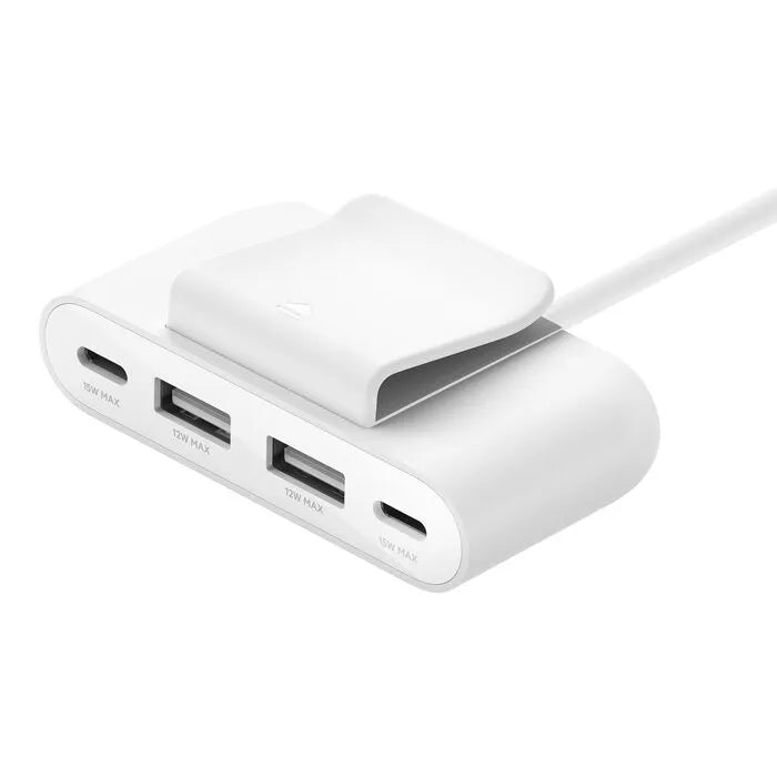 4-Port USB Power Extender, White