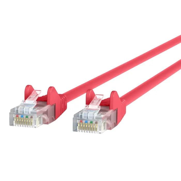 CAT6 Ethernet Patch Cable Snagless, RJ45, M/M, Red