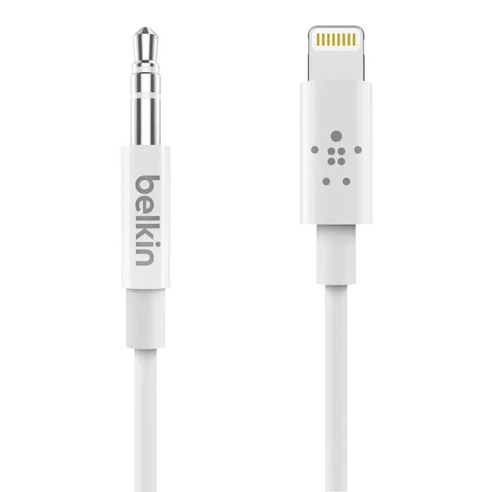 3.5 mm Audio Cable With Lightning Connector, White