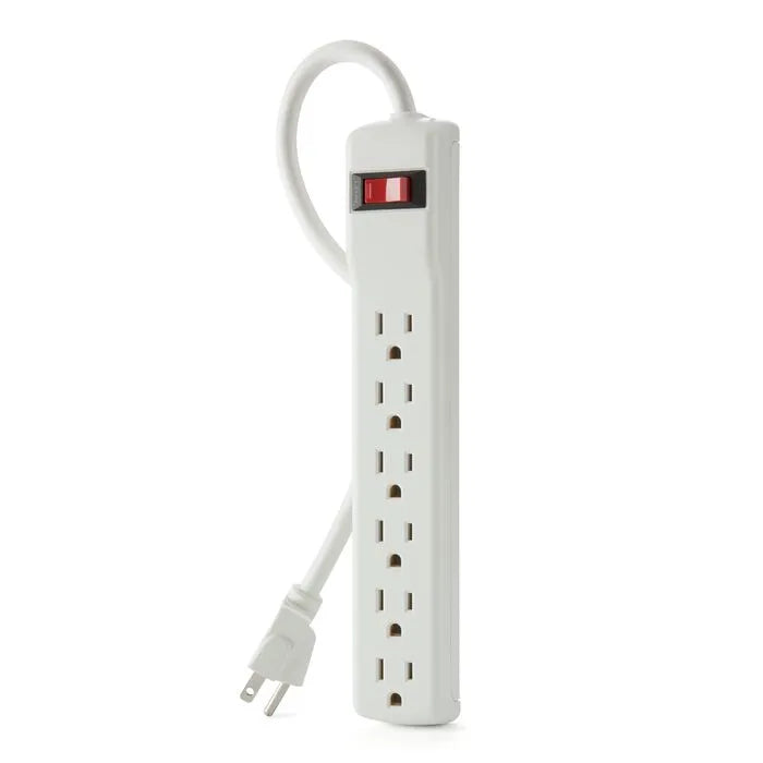 6-Outlet Surge Protector with 2 ft. Cord (2-Pack)