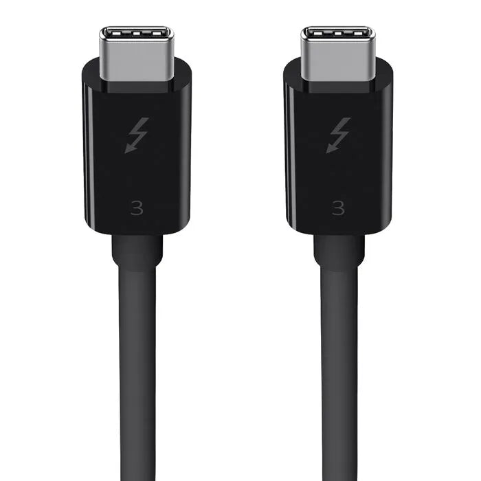 Thunderbolt 3 Cable (USB-C to USB-C, 100W), Black