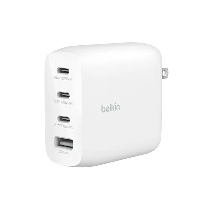 4-Port GaN Wall Charger 112W, White