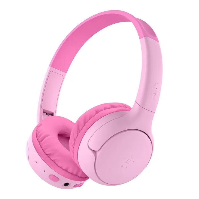Wireless On-Ear Headphones for Kids, Pink
