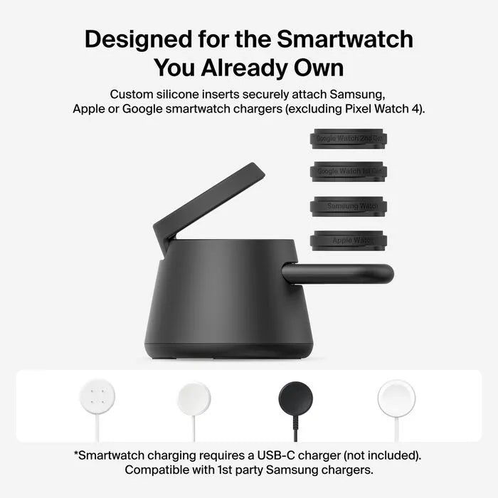 Modular Charging Dock with Qi2 25W, Black