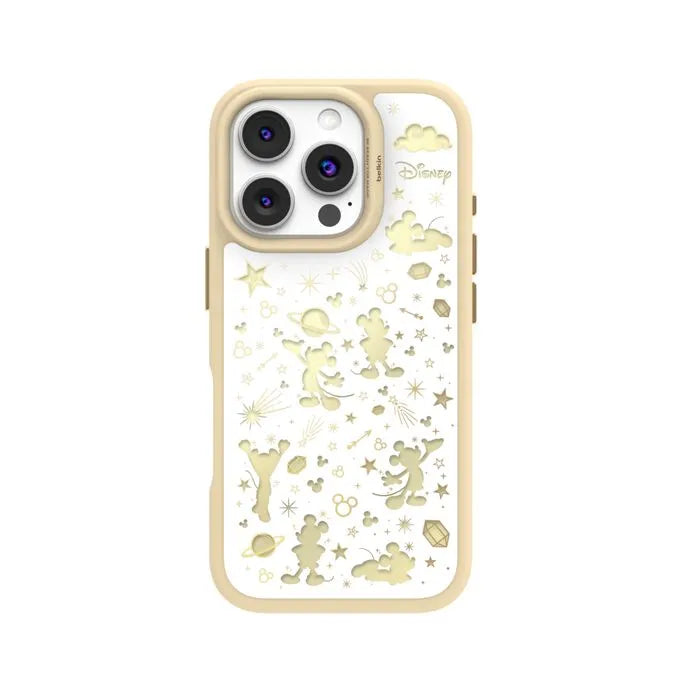 Magnetic Case for iPhone 16 Pro, White Star Mickey
