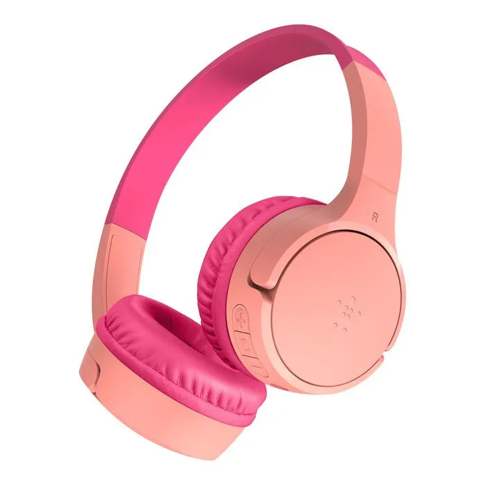 Wireless On-Ear Headphones for Kids, Pink