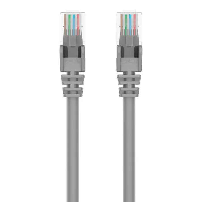 RJ45 CAT-5e Patch Cable, Snagless Molded Black 01, Gray