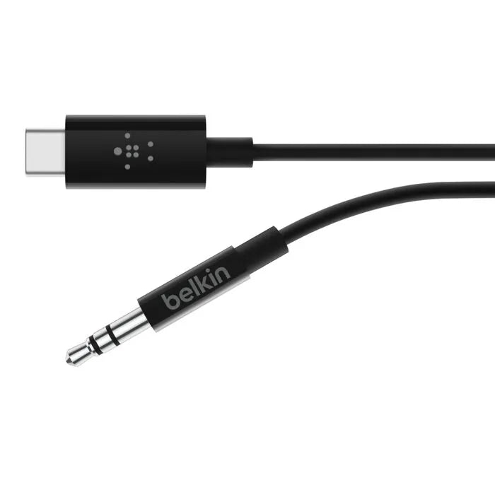 3.5mm Audio Cable with USB-C Connector, Black