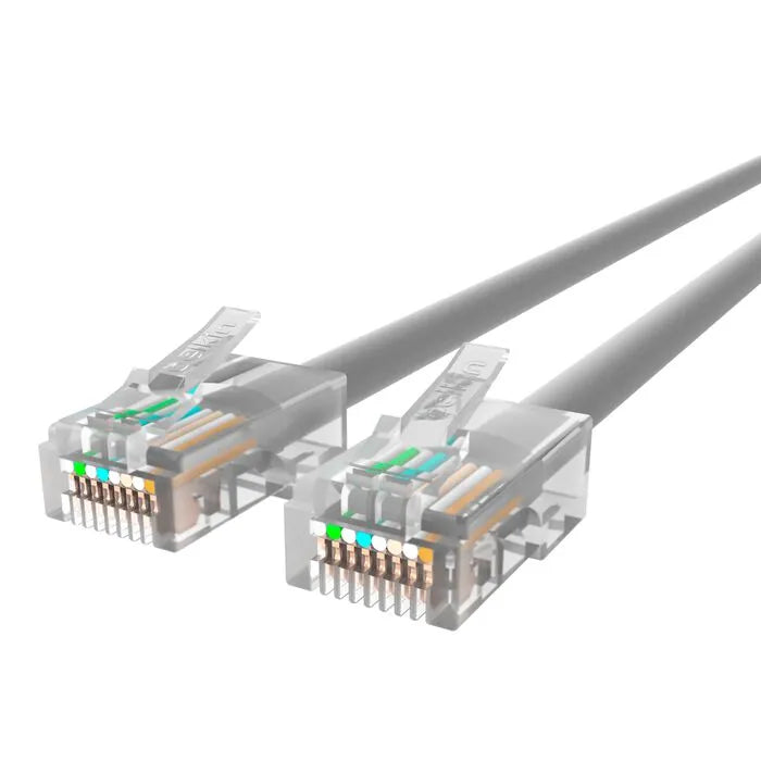 CAT6 Ethernet Patch Cable, RJ45, M/M, Gray