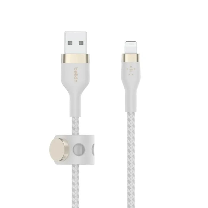 USB-A Cable with Lightning Connector, White