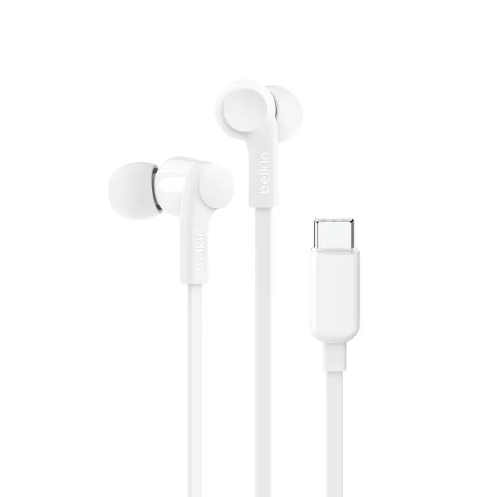 Wired Earbuds with USB-C Connector, White