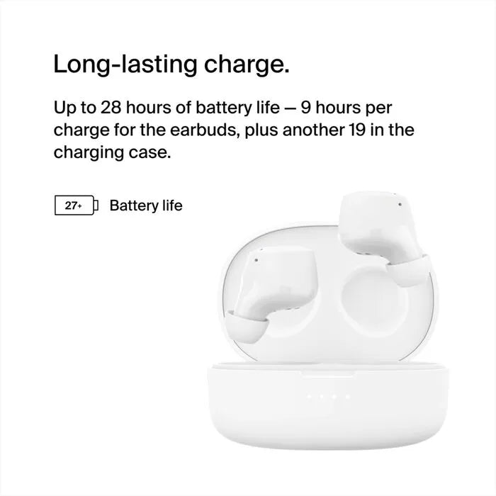 True Wireless Earbuds, White