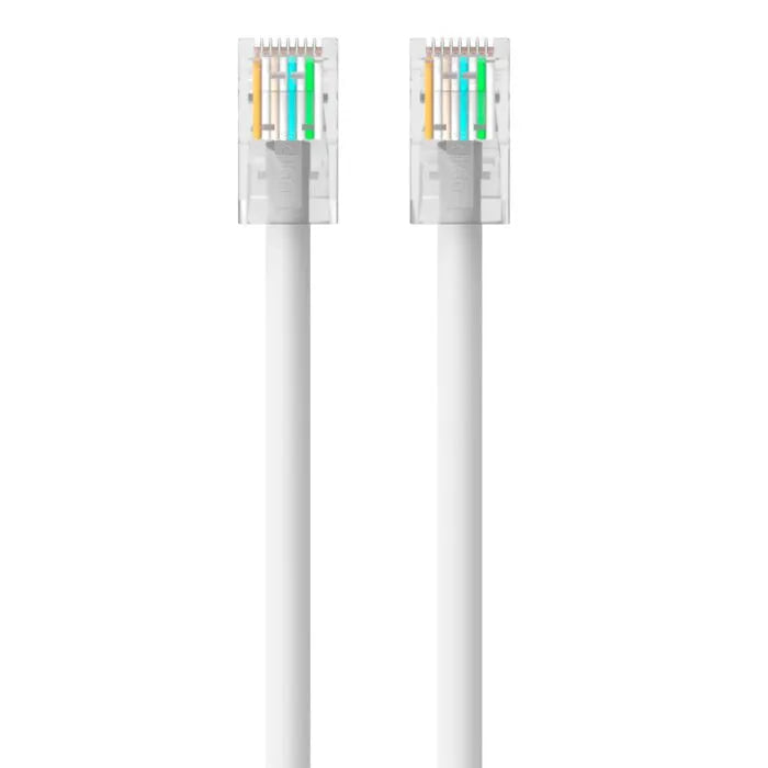 CAT6 Ethernet Patch Cable, RJ45, M/M, White