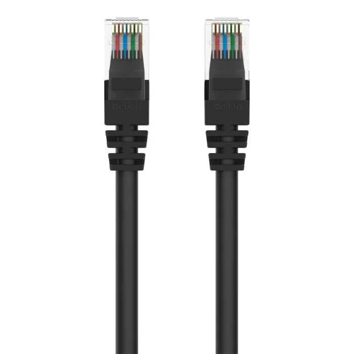 RJ45 CAT-5e Patch Cable, Snagless Molded Black 01, Black